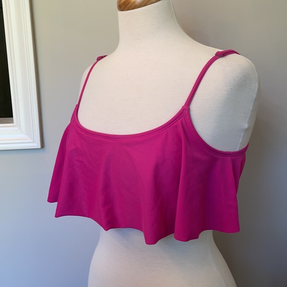 Roxy Hot Pink Ruffle Bikini Top - Picture 8 of 10